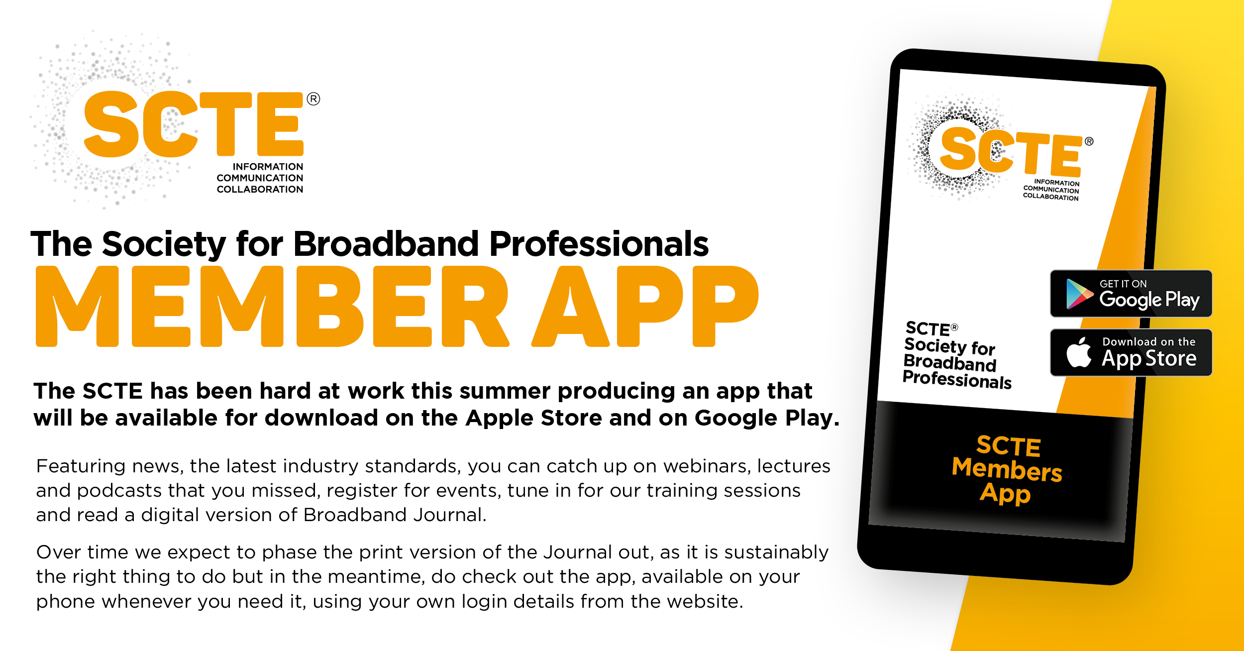 SCTE App for Android and iOS