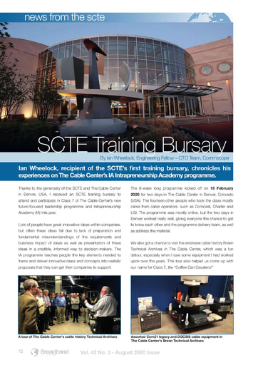 SCTE Training Bursary
