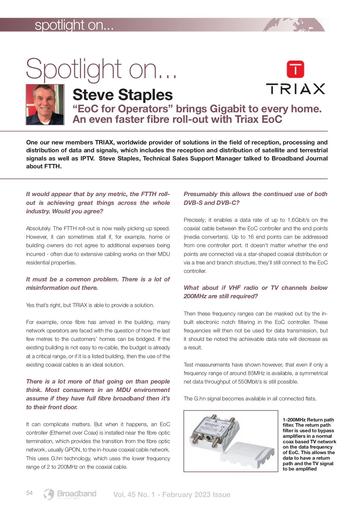 Spotlight on EOC for Operators by Steve Staples, TRIAX