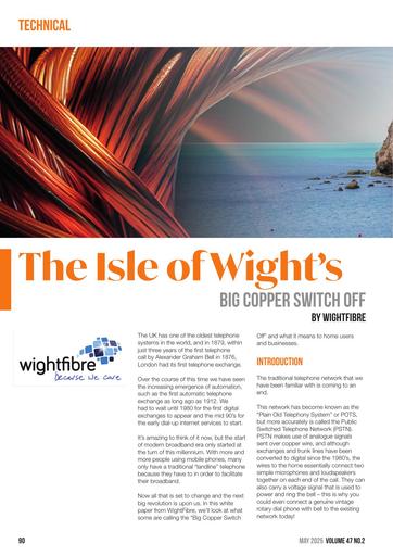 Technical: The Isle of Wight’s Big Copper Switch Off