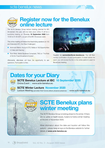 News from the SCTE’s Benelux Group