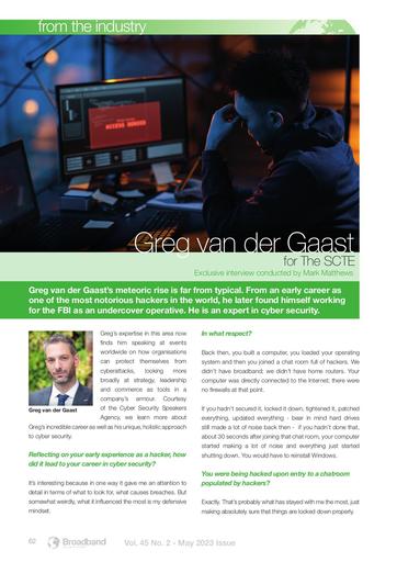 INDUSTRY Interview Greg van der Gaast