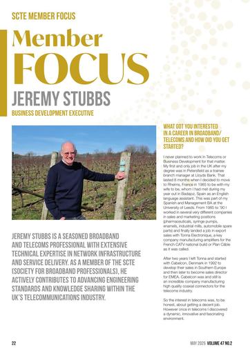 Member Focus: Jeremy Stubbs