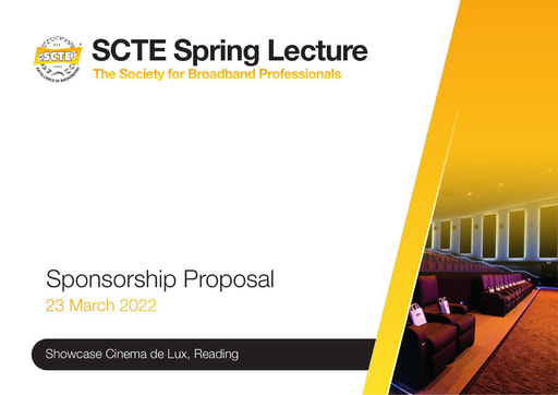 SCTE Sponsorship Proposal - Spring Lecture 2022
