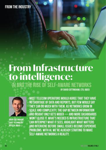 From the Industry: From Infrastructure to intelligence: AI and the rise of self-aware networks