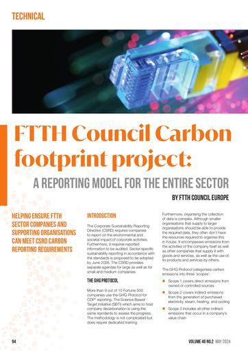 FTTH Carbon Footprint