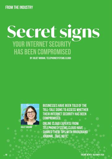 SECRET SIGNS YOUR INTERNET SECURITY HAS BEEN COMPROMISED