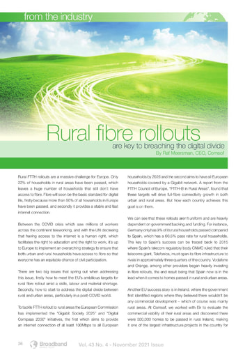 Rural Fibre Rollouts