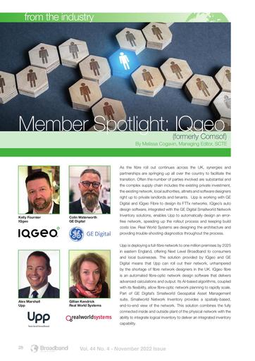 Member Spotlight - IQGEO, and their partners GE, Real World Systems and Upp