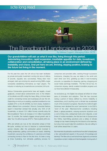 SCTE Long Read: The Broadband Landscape in 2023