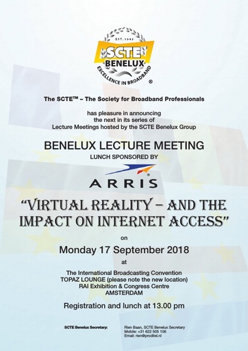 Benelux Lecture Agenda and Booking form