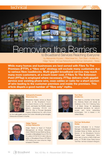 Removing Barriers