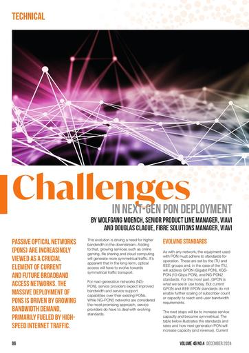 CHALLENGES IN NEXT GEN PON DEPLOYMENT BY VIAVI