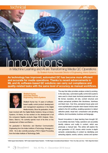 p34 - Innovations in Machine Learning and AI are transforming media QC Operations