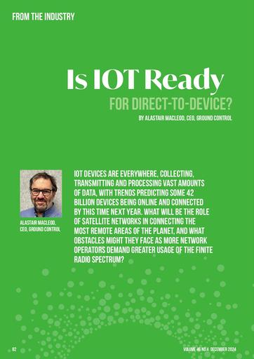 IS IOT READY FOR DIRECT TO DEVICE? BY GROUND CONTROL