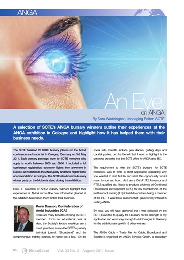 Anga Bursary article 2011