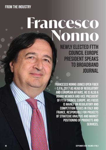 From the Industry - Francesco Nonno, FttH Council
