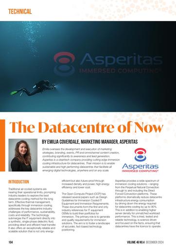 THE DATA CENTRE OF NOW BY ASPERITAS