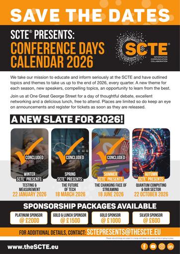 SCTE Presents: Save the Date CALENDAR