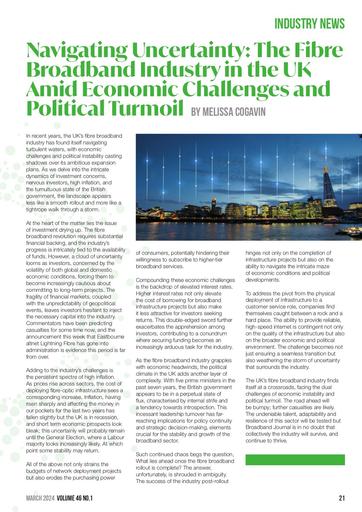 Navigating Uncertainty in the Broadband Industry