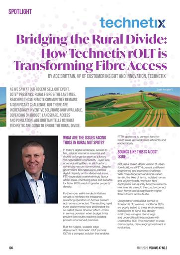 Spotlight: Bridging the Rural Divide: How Technetix rOLT is Transforming Fibre Access