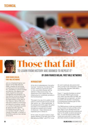 THOSE THAT FAIL TO LEARN FROM HISTORY ARE DOOMED TO REPEAT IT BY FIRST MILE NETWORKS