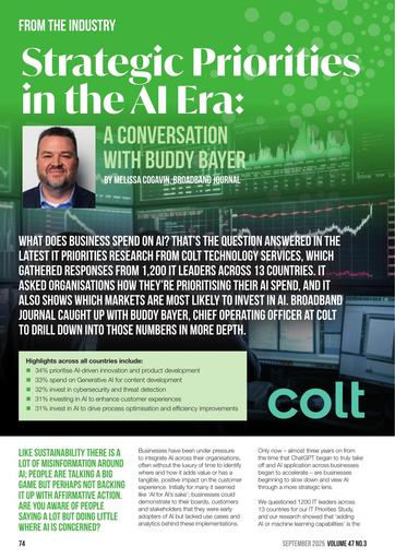 From the Industry - Colt - Strategic Priorities in the AI era